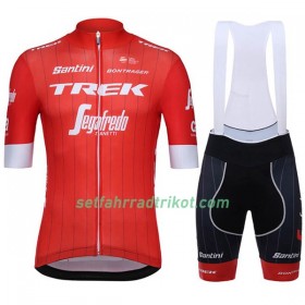 Fahrradbekleidung Radtrikot Kurzarm + Trägershorts 2018 Trek-Segafredo Damen N001 